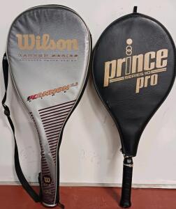 Wilson Kannon XLB Fire Tennis Racquet, Wilson Prince Series 110 Pro Tennis Racquet. <br/>With Covers Great Condition