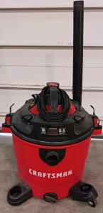 Craftsman 16 Gallon 6.5 HP Wet/Dry Shop Vacuum, Corded, Blower, Attachments, Red/Black