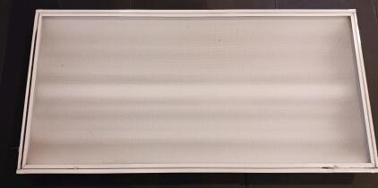4-Lamp T8 LED 2x4 Drop Lens Troffer, Prismatic Diffuser, UL Listed, Recessed Fixture