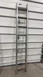 Keller 3116 Aluminum Extension Ladder, 16 ft Sections, 13 ft Max, 200 lb Capacity, Type III