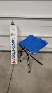 (2) Roll A Chairs