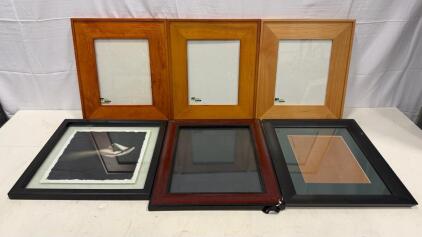 Set of 6 Wall Picture Frames, 16x20, Wood & Black, The Main St. Gallery, Assorted Styles
