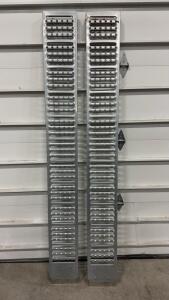 Haul-Master 84" x 10" Steel Loading Ramps, 1600 lb Capacity, Non-Folding Heavy Duty Pair
