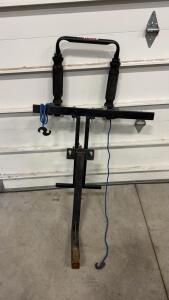 Hitch-Mounted Snowmobile Loading Lift Ramp, Steel, 2" Receiver, Winch, Safety Chain, Padded Handle