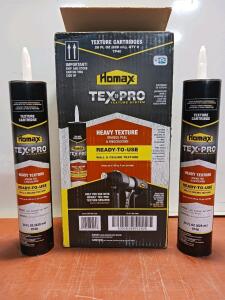 Homax TexPro TP40 Heavy Texture Cartridges 28 fl oz, 6 Pack, Orange Peel & Knockdown, #444470