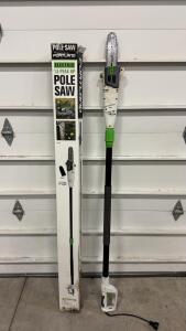 Portland 63190 Electric Pole Saw, 1.5 HP, 9.5 in Bar, Oregon Chain, 9.5 ft Reach, Corded