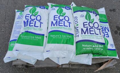 Eco Melt Nature's Ice Melt, 7 Bags, 50 lbs Each, Pet Friendly, Environmentally Safe, Made in USA