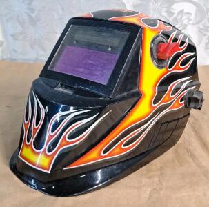 (1) Hobart Auto-Darkening Hood Helmet - Flame