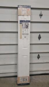 JELD-WEN 24"x80.5" 6-Panel Molded Bifold Door, Colonist Textured, Modern White, Factory Finished