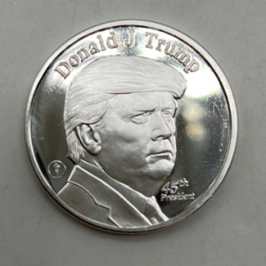 One Troy Ounce Donald Trump Silver Coin