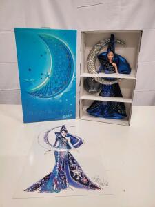 Moon Goddess Barbie Bob Mackie Designer Doll 2000, Signed Print, Original Box, Limited Edition