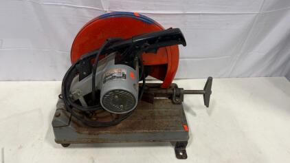 Makita 2414 Portable Cut-Off Saw, 14" Blade, 13A, 3800 RPM, 115V, Extra Abrasive Wheels, Japan