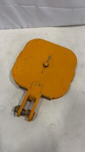 Heavy Duty Single Sheave Crane Block, 8" Sheave, Steel, Clevis Pin Attachment, Yellow