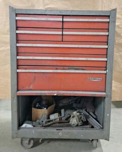 (1) Vintage Craftsman 7-Drawer Rolling Tool Chest