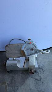 Fleetwood AS 220 Commercial Meat Slicer, 9" Blade, 115V, 0.3 HP, UL & NSF Certified, Serial #2998