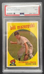 1959 Topps #415 Bill Mazeroski PSA 7 NM Pittsburgh Pirates Hall of Famer Vintage Baseball Card