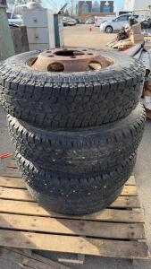 Toyo Open Country A/T II LT215/85R16 10-ply Tires on 16" 8-Lug Steel Wheels - Set of 4