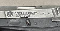 Taurus PT 709 Slim 9mm Stainless Steel, Serial TGS07701, 7+1 Capacity, Polymer Frame, 3.2" Barrel - 6