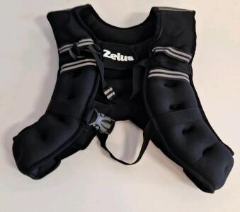 (1) Zelus Weighted Vest For Men & Women W/ Reflective Strips, 20 LBS