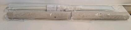 (1) Set Of 86" x 98" Quad Rail Sliding Panels, Woven Sandshell