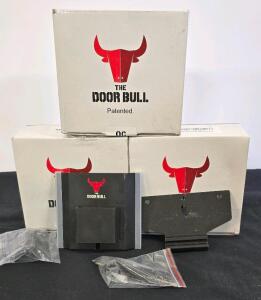 The Door Bull DBBR-1111 Door Barricade Security Device, Steel, Full Kit, 6.5"x6.5", Black