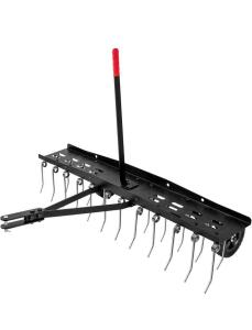 Suchtale 48-Inch Tow-Behind Tine Dethatcher, Universal Hitch, Steel Frame, Model X003TL4Y5Z