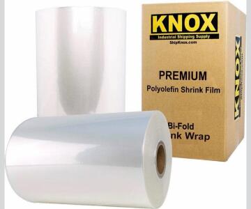 Knox 18" Polyolefin Shrink Film 100 Gauge Bi-Fold 2625' Premium POF Heat Wrap X003ZBOHU5