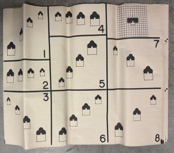 Course "C" Rifle Qualification Targets, 25 Meter, 21x32in, 200/Box, 1983