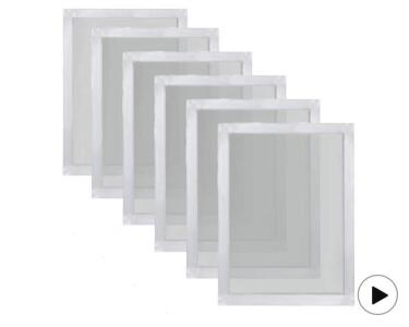 Caydo 6 Pieces 20 x 24 Inch Aluminum Silk Screen Printing Frames with 160 White Mesh for Screen Printing