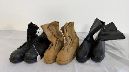 Belleville Army Flight Combat Boots 6.5W NSN 8430-01-516-1605 GORE-TEX Vibram & Toe Warmers 13M