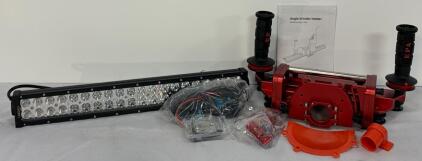 Angle Grinder Holder Kit & 21&rdquo; LED Mountable Light Bars W/ Wiring Assembly