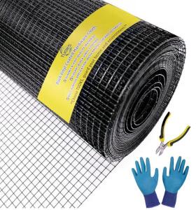 Black Hardware Cloth 1/2 inch 48 x 100 ft 19-Gange PVC Coated Wire