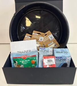 Pet Care Grooming & Training Bundle: Carmex Comb, HICC Tearstain Remover, Kaytee Biscuits, Trainer
