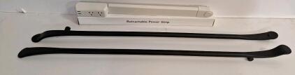 (1) 2-Piece 37" Tire Bar Mount/Dismount Iron Set & (1) Retractable Power Strip