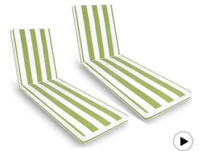 Only choice 2 Pcs Set Outdoor Lounge Chair Cushions