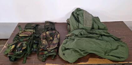 (1) Dutch Modular Combat Vest, DPM Camo & (1) Patrol Sleeping Bag