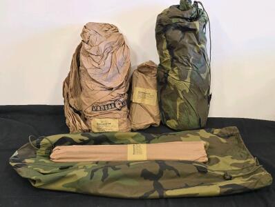 Diamond Brand USMC Marine Combat Tent, 2-Person, Woodland Camo, NSN 8340-01-452-5919, AUG 2009