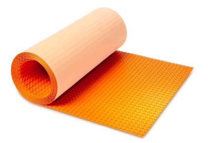 Schluter Ditra-Heat Electric Floor Heating Membrane With Uncoupling, Waterproofing, Vapor Management And Load Support