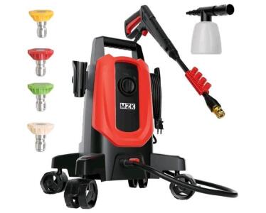 MZK Pressure Washer - 5200 Max PSI W/ Anti-Tipping Technology, 4-Quick Connect Nozzles & Foam Cannon, Model ET2501