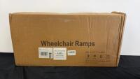 5 Ft Portable Wheelchair Ramp, 800 lb Capacity, 29" Wide, Folding Aluminum, WR03-5FT-T-A-2ZC - 3