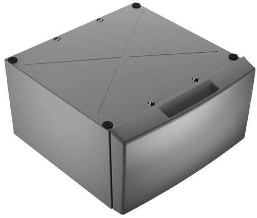 Whirlpool 15.5" Pedestal For Front Load Washer & Dryer W/ Storage, Radiant Silver, W10347252B