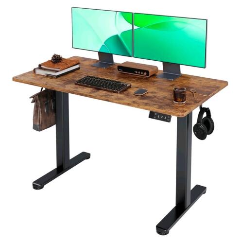 Claiks Electric Standing Desk, Adjustable Height Stand up Desk, 24x48 Inches