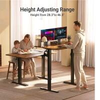 Claiks Electric Standing Desk, Adjustable Height Stand up Desk, 24x48 Inches - 5