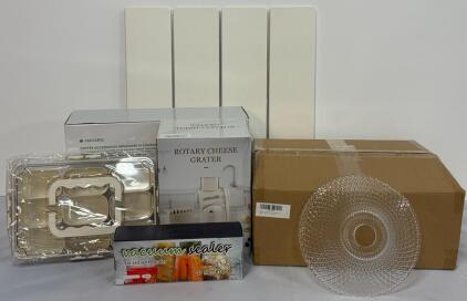 Ultimate Kitchen Kit &mdash; (3) PC Hanging Light Fixtures, Stone Dish Drying Mat, Rotary Cheese Grater, Coffee Organizer, Vacuum Sealer & More