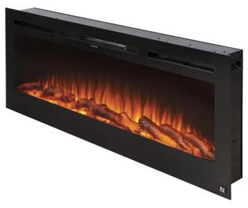 Touchstone 50&rdquo; Black Recessed Electric Fireplace, Mo. 80004