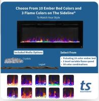 Touchstone 50&rdquo; Black Recessed Electric Fireplace, Mo. 80004 - 5