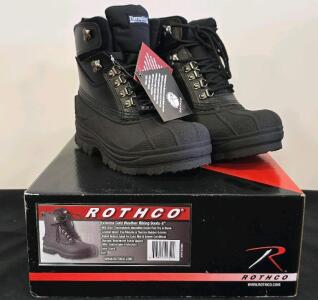 Rothco Extreme Cold Weather Hiking Boots 8&rdquo; Black, Size 5, 600g Thermoblock, Waterproof, New In Box