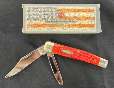Case XX Centennial R6292 SS Red Jack Knife, 1989, 2 Blades, Original Box, USA