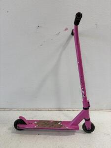 Envy Stunt Scooter, Pink, Aluminum Deck, 100mm Wheels, Flex Fender Brake