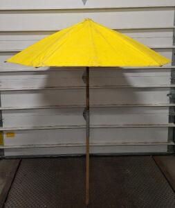 (1) 6-Foot Yellow Construction Umbrella